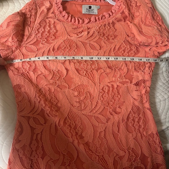 🌺Dainty Jewells Hampton Dinner Dress Coral, sz medium🌺 - Picture 5 of 5